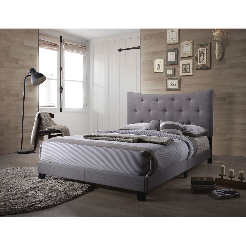 ACME Venacha Queen Bed in Gray Fabric-Boyel Living